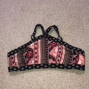 Cross Neck Swim Top